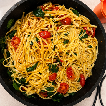 Chilli Prawn Linguine by Kate