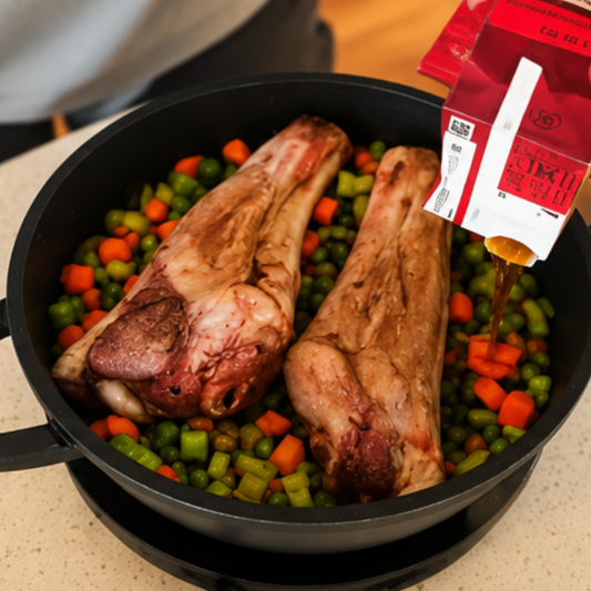 Slow Cooked Lamb Shanks by Wilson